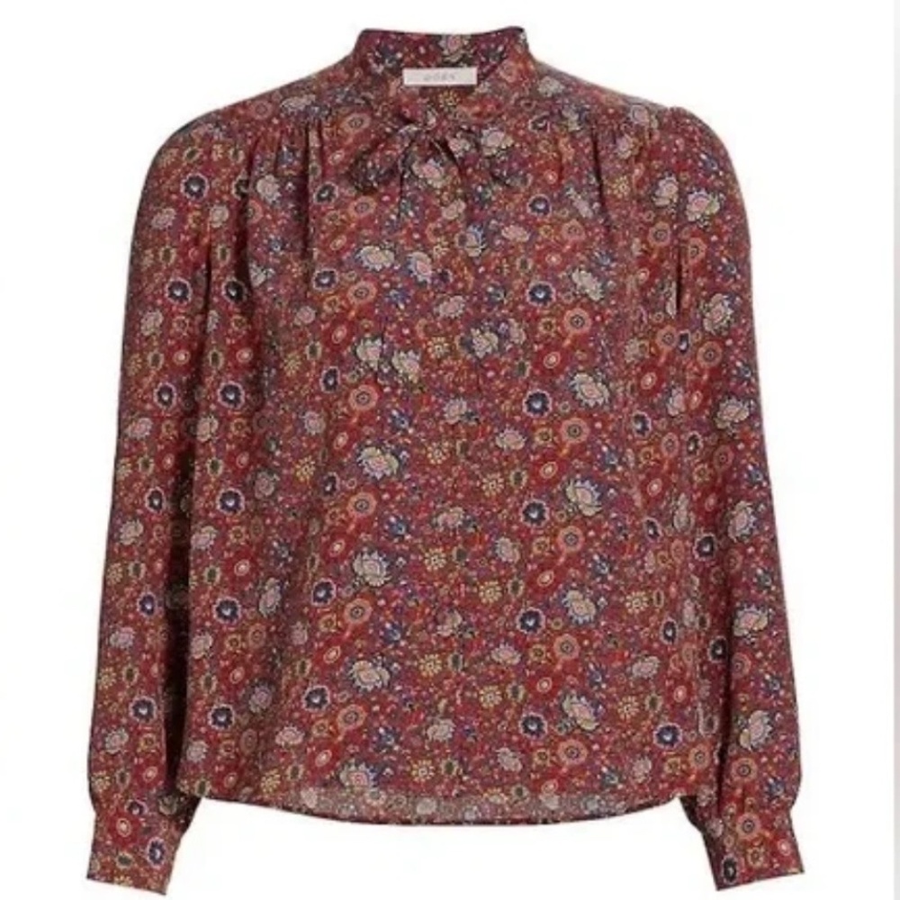 DÔEN JOSSELINE TOP IN ROUGE RIVIERA MEDALLION, brand new, without tags.